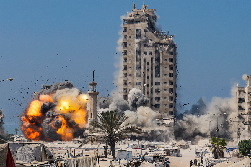사헤르 알고라 〈가자 지구를 목격하며 Witnessing Gaza〉 연작