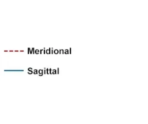 Sagittal / Meridional 범례